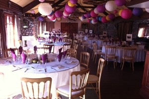 Banquet Chairs & Tables For Wedding Breakfast